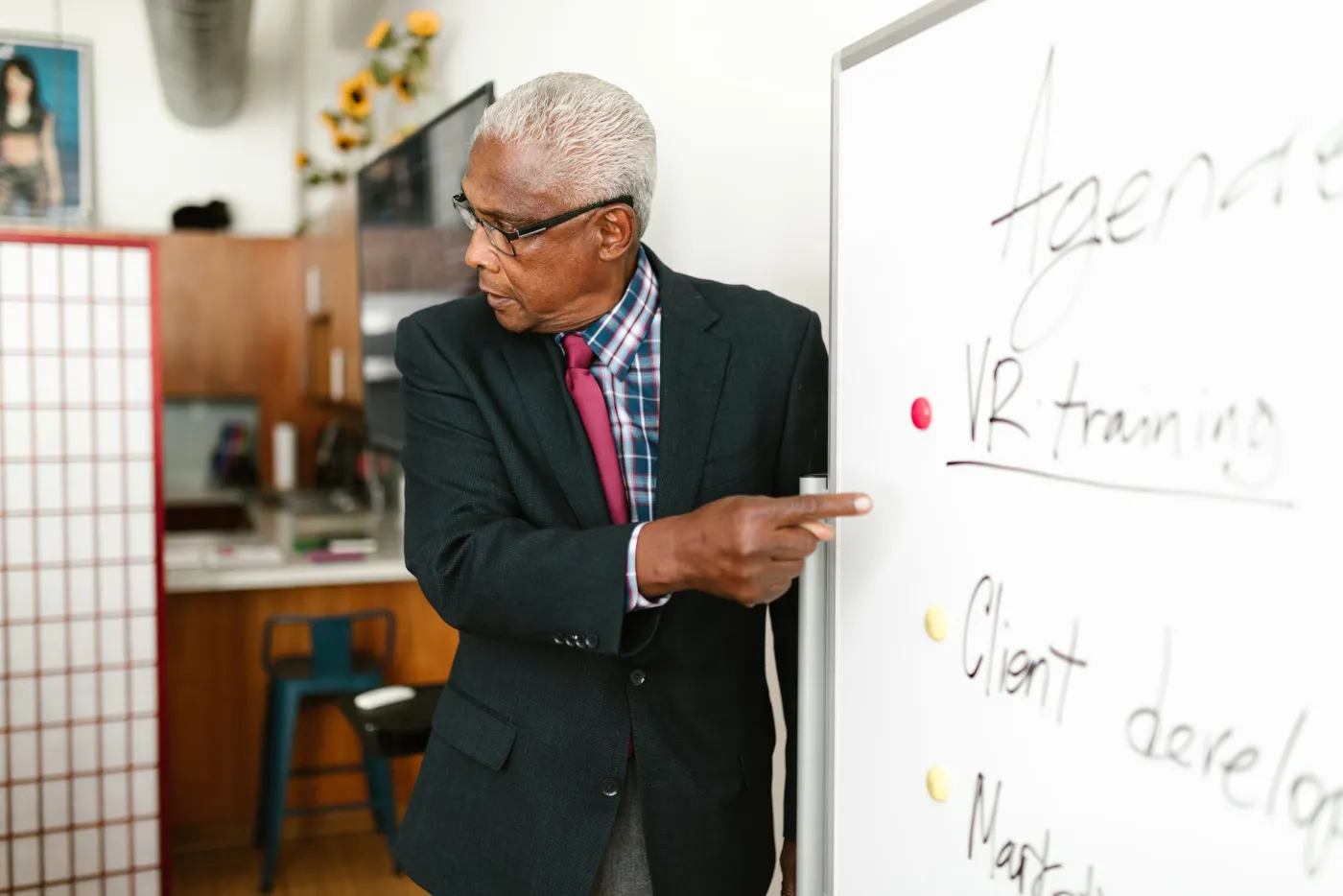 An African training workshop in a classroom